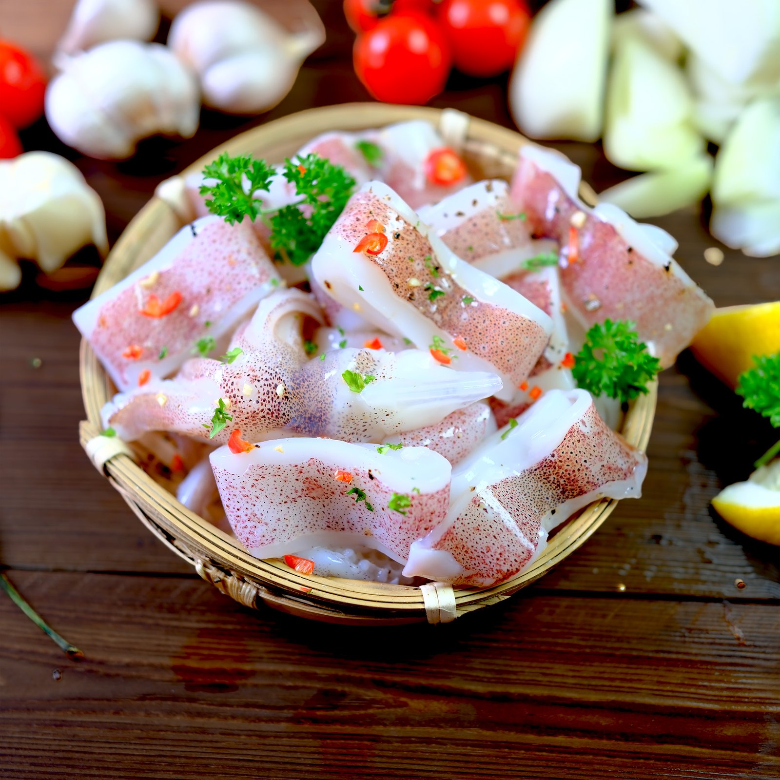 Wild Loligo Squid Ring (Calamari Cut)